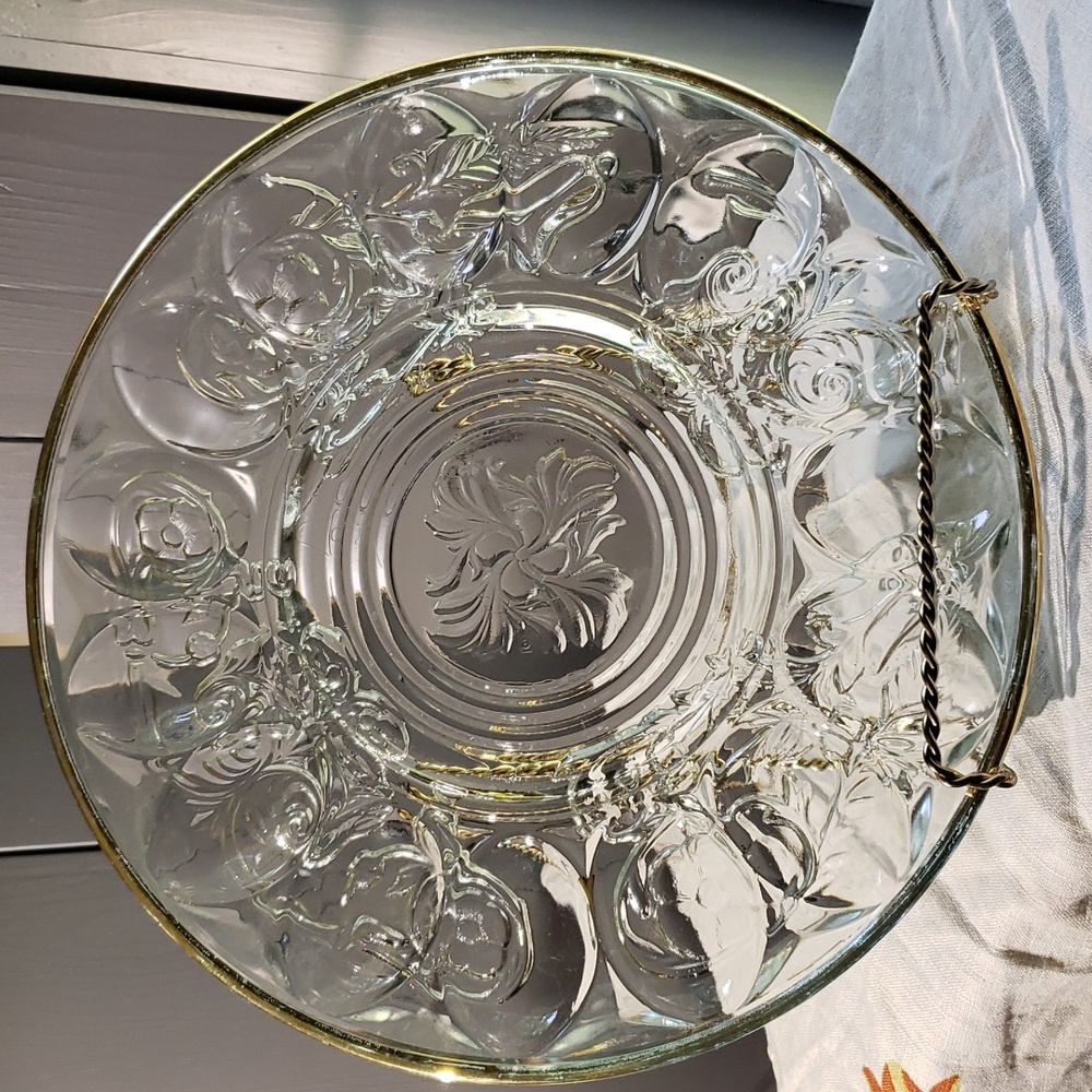 Jeannette glass co vtg egg plate